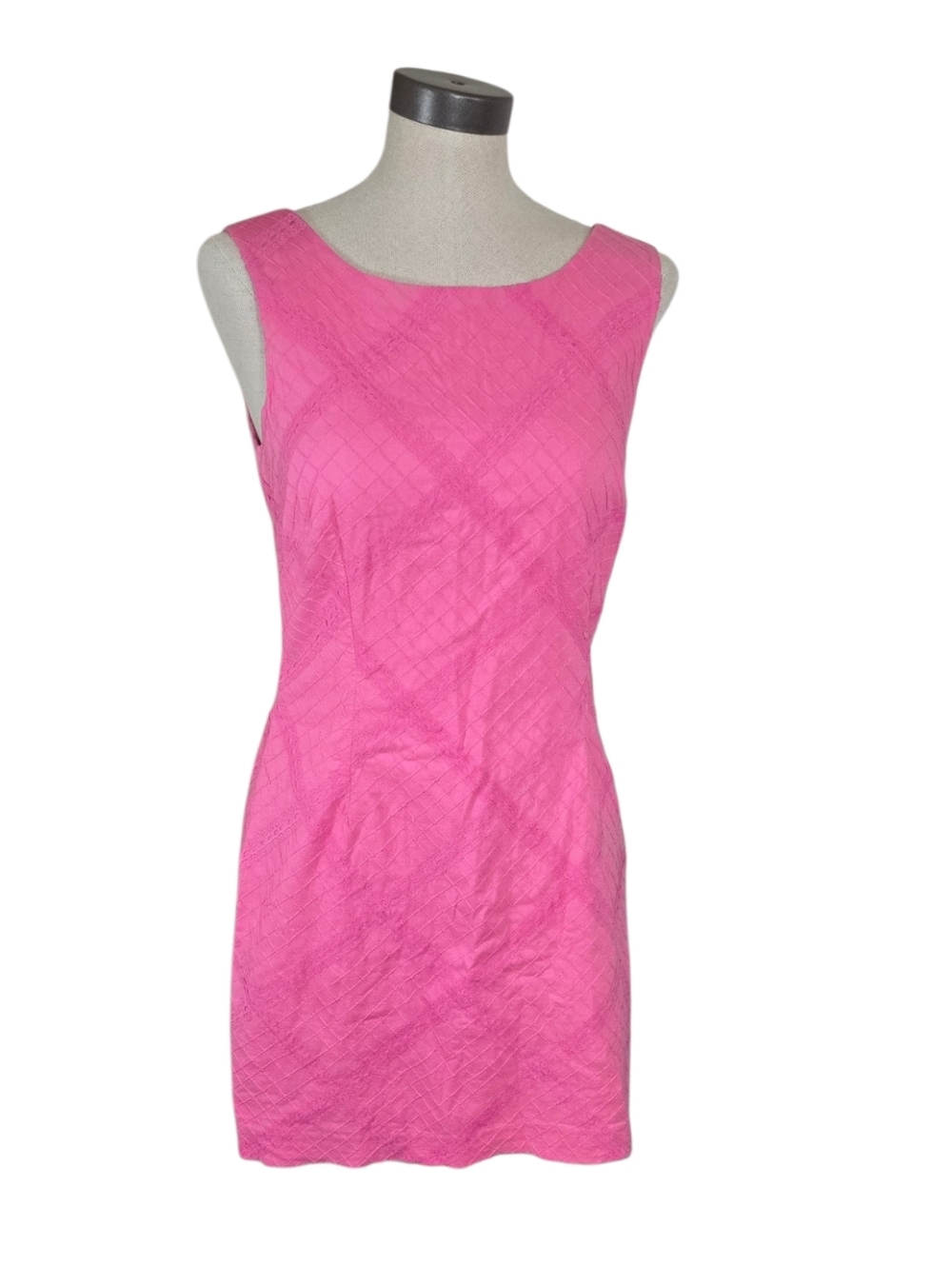 Lilly Pulitzer Sunshine Sleeveless Mini Dress in Hotty Pink Lace sz 8